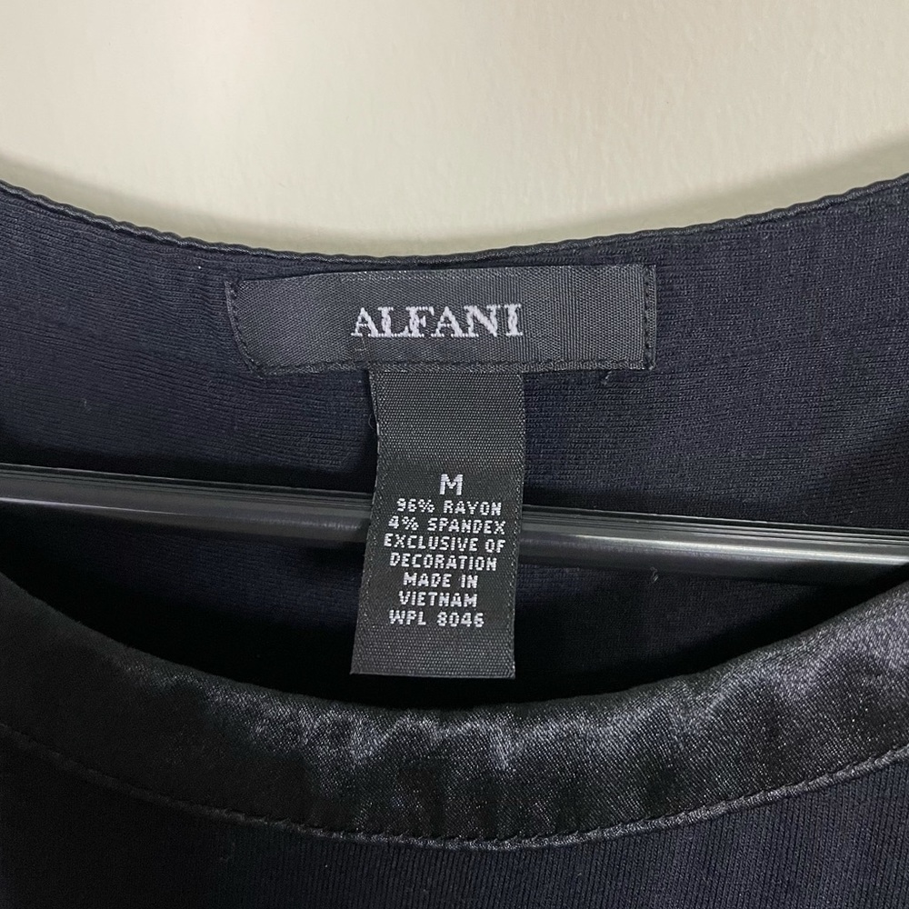 Alfani black hi-low t-shirt medium - Picture 2 of 6